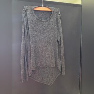 RACHEL Rachel Roy Charcoal Long Sleeve Top Size M